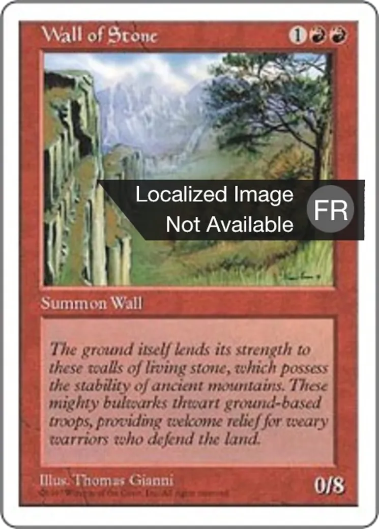 Mur de pierre — Fifth Edition — Magic: The Gathering
