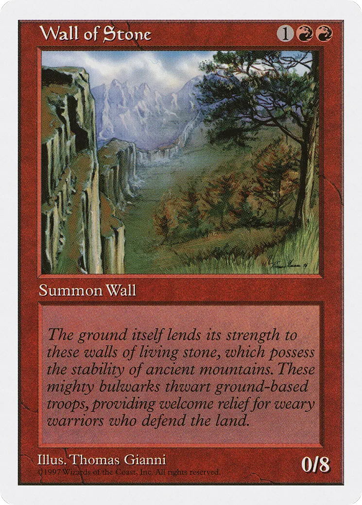 Mur de pierre — Fifth Edition — Magic: The Gathering