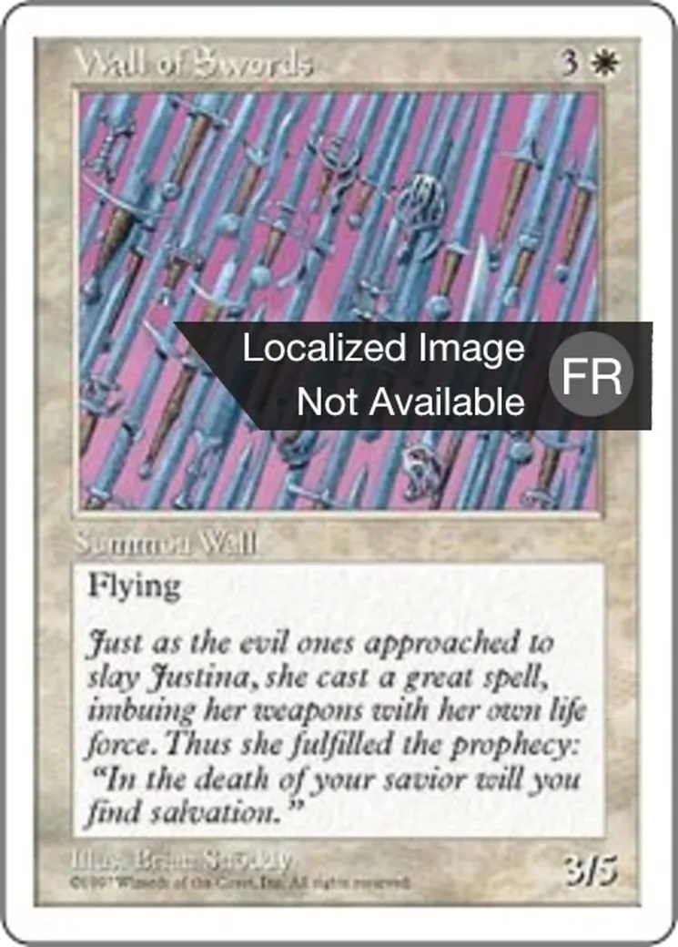 Mur d'épées — Fifth Edition — Magic: The Gathering