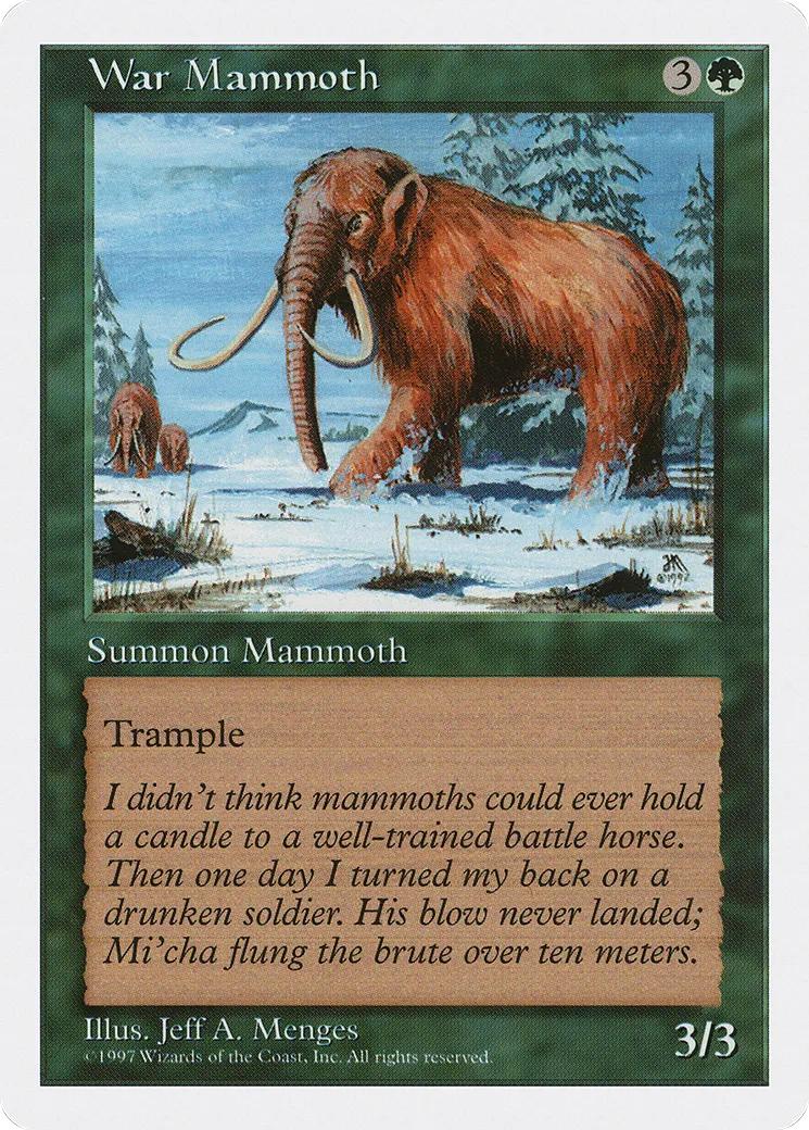 War Mammoth — Fifth Edition — Magic: The Gathering