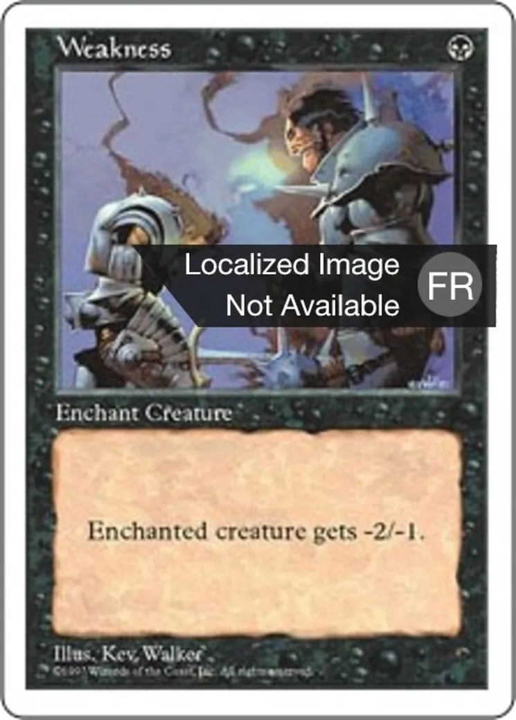 Faiblesse — Fifth Edition — Magic: The Gathering