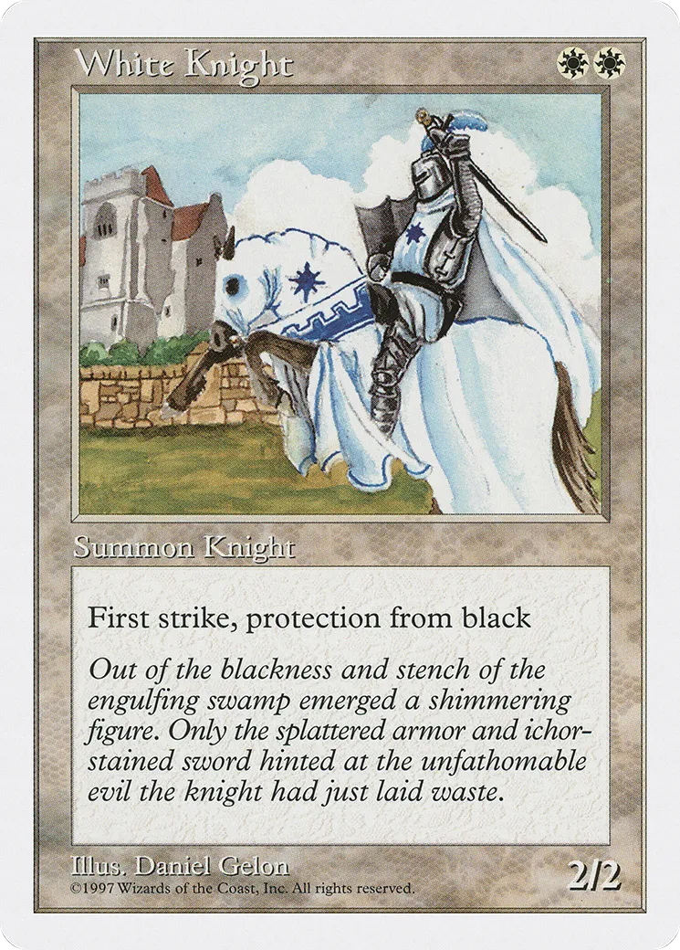 White Knight from Fifth Edition - Magic: The Gathering