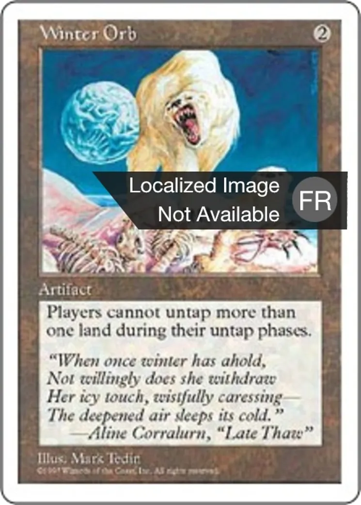 Orbe de l'hiver — Fifth Edition — Magic: The Gathering