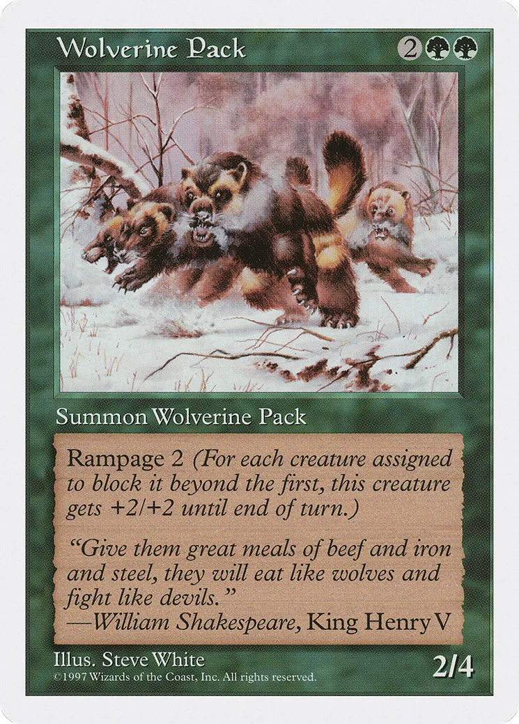 Wolverine Pack — Fifth Edition — Magic: The Gathering