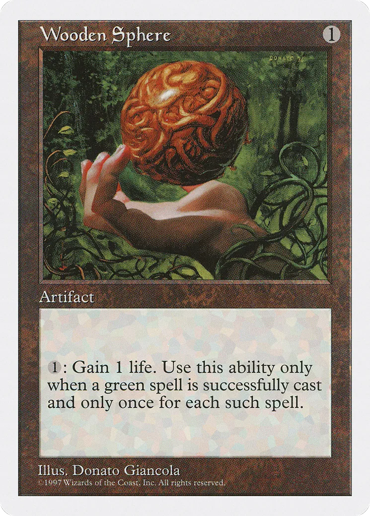 Wooden Sphere — Fifth Edition — Magic: The Gathering