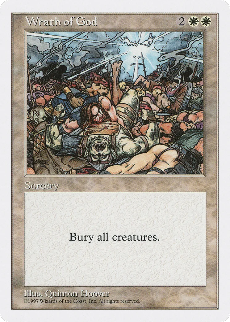 Wrath of God — Fifth Edition — Magic: The Gathering