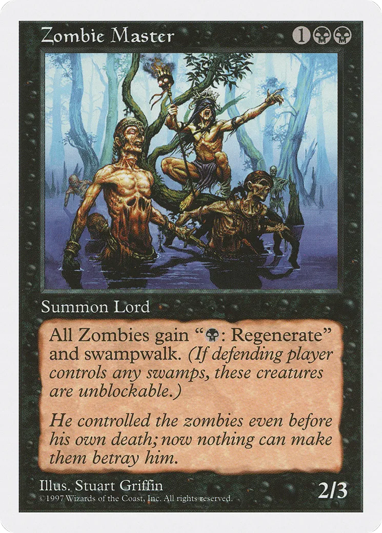 Zombie Master from Fifth Edition - Magic: The Gathering