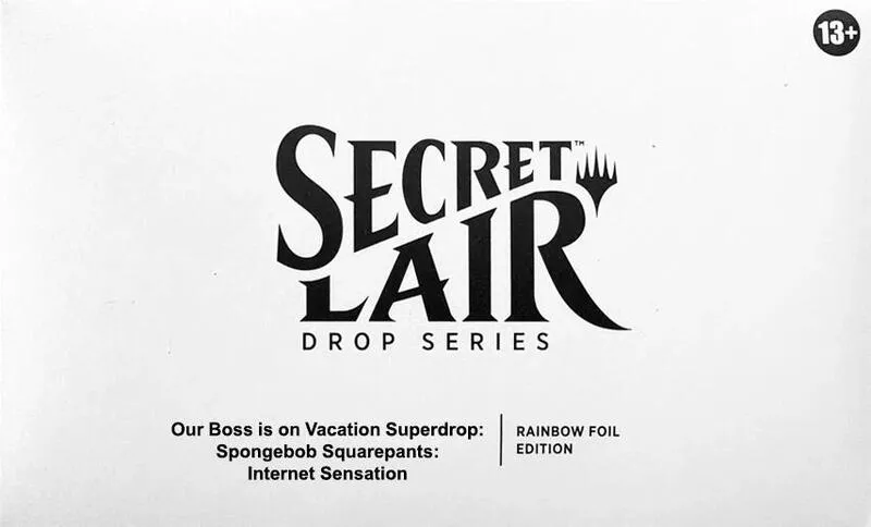 Secret Lair Drop Spongebob Squarepants Internet Sensation Rainbow Foil — Secret Lair Drop — Magic: The Gathering