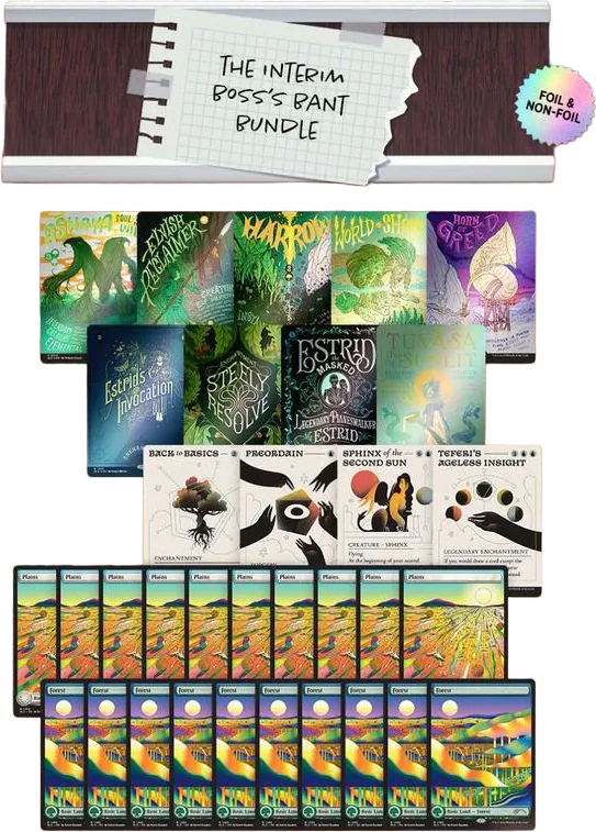 Secret Lair Bundle Interim Bosss Bant — Secret Lair Drop — Magic: The Gathering