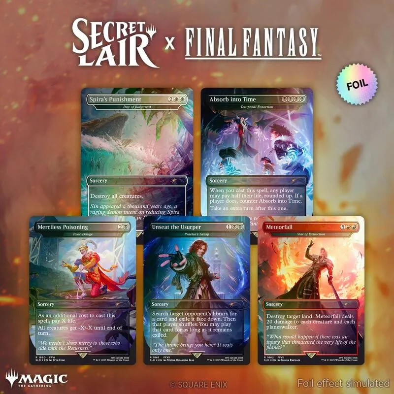 Secret Lair Drop Secret Lair x FINAL FANTASY Game Over Rainbow Foil — Secret Lair Drop — Magic: The Gathering