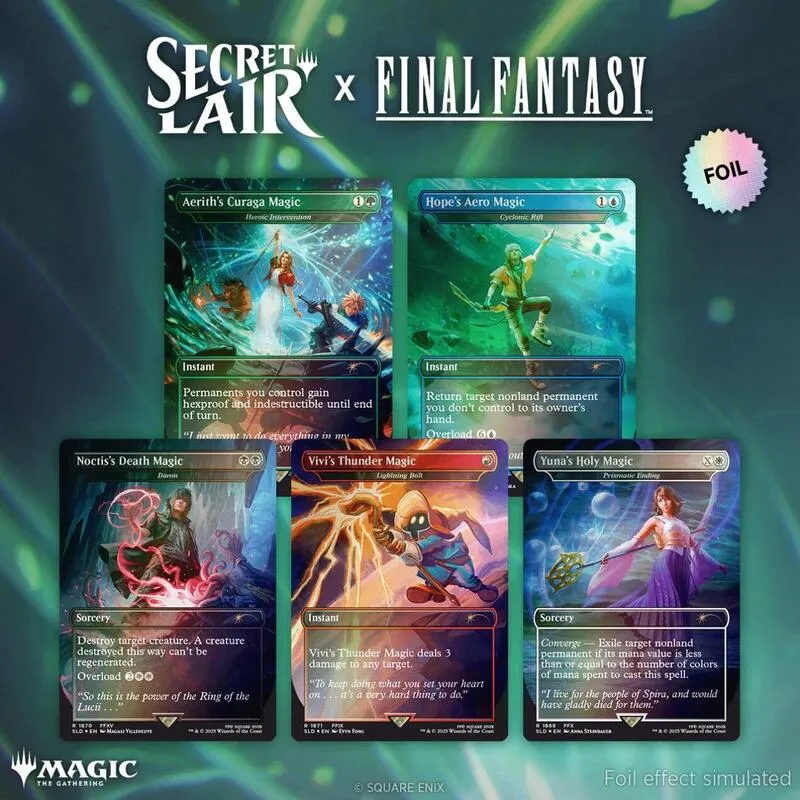 Secret Lair Drop Secret Lair x FINAL FANTASY Grimoire Rainbow Foil — Secret Lair Drop — Magic: The Gathering