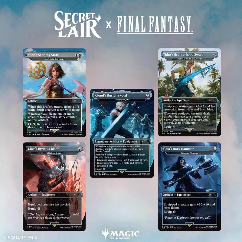 Secret Lair Drop Secret Lair x FINAL FANTASY Weapons — Secret Lair Drop — Magic: The Gathering