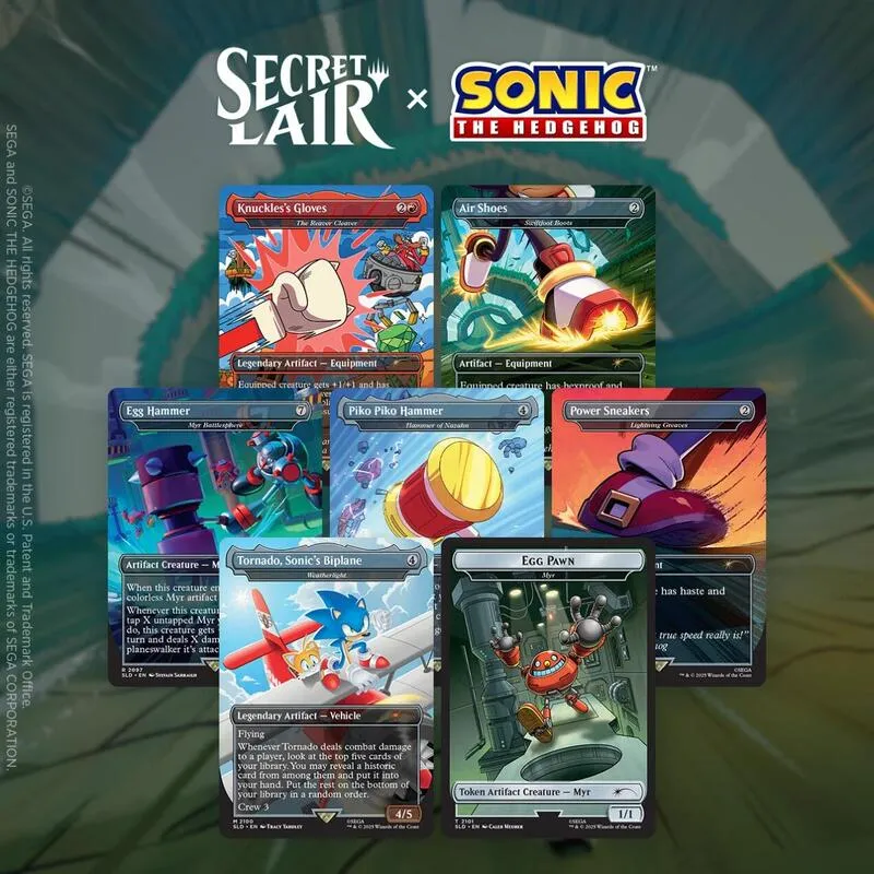 Secret Lair Drop Secret Lair x Sonic the Hedgehog Turbo Gear — Secret Lair Drop — Magic: The Gathering