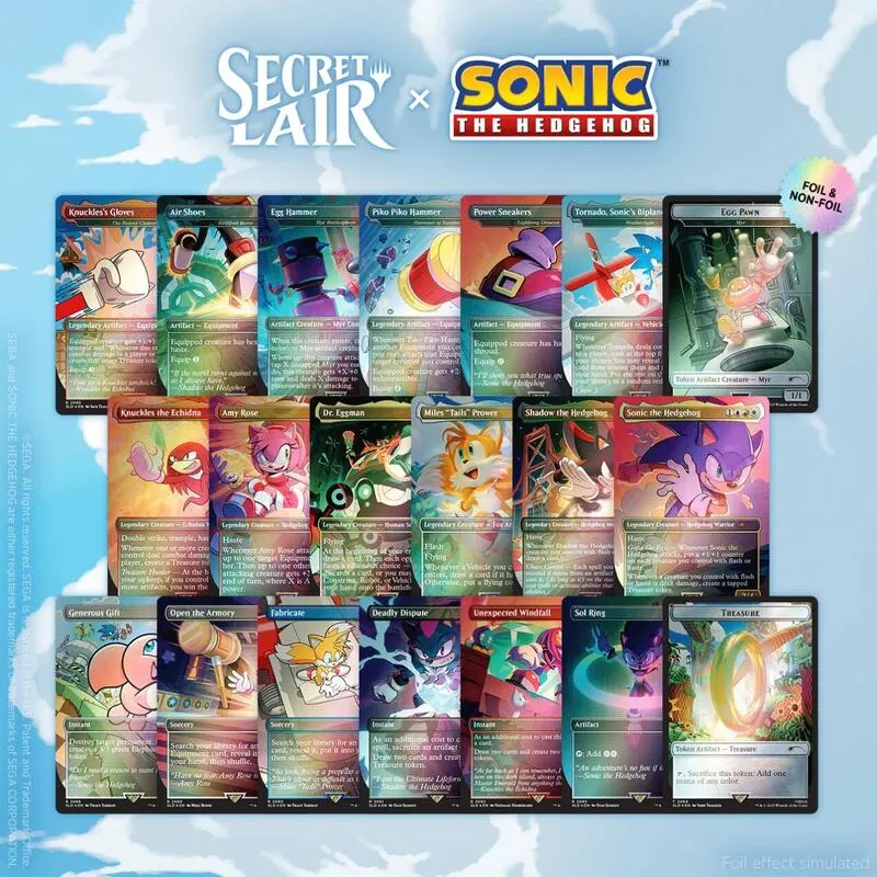 Secret Lair Bundle Secret Lair x Sonic the Hedgehog Superdrop Super Sonic Bundle Rainbow Foil — Secret Lair Drop — Magic: The Gathering
