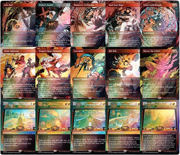 Secret Lair Bundle Burn Em All Bundle Rainbow Foil — Secret Lair Drop — Magic: The Gathering