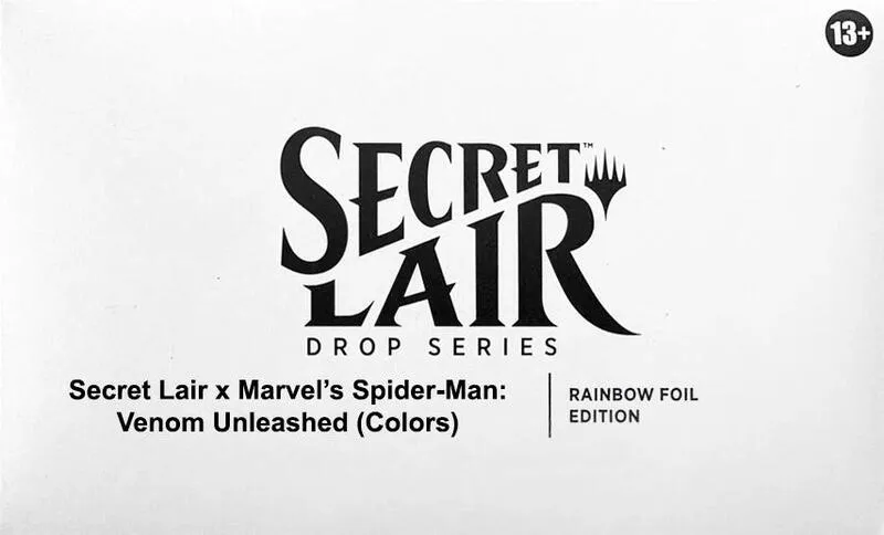 Secret Lair Drop Secret Lair x Marvels Spider-Man Venom Unleashed Colors Foil — Secret Lair Drop — Magic: The Gathering