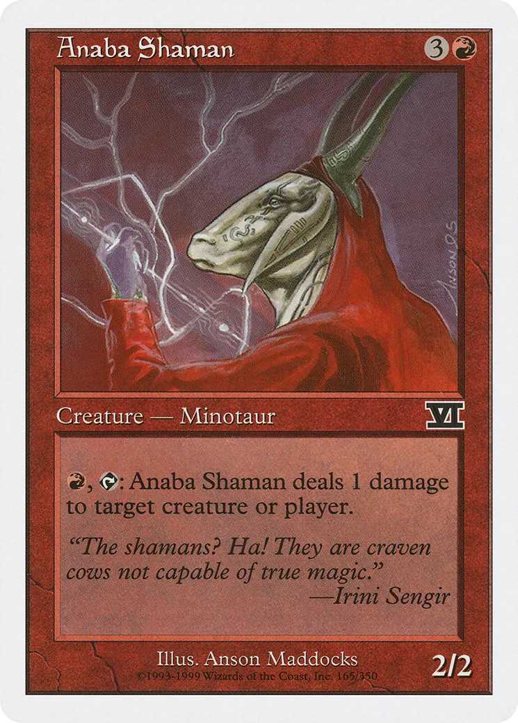 Anaba Shaman — Classic Sixth Edition — Magic: The Gathering
