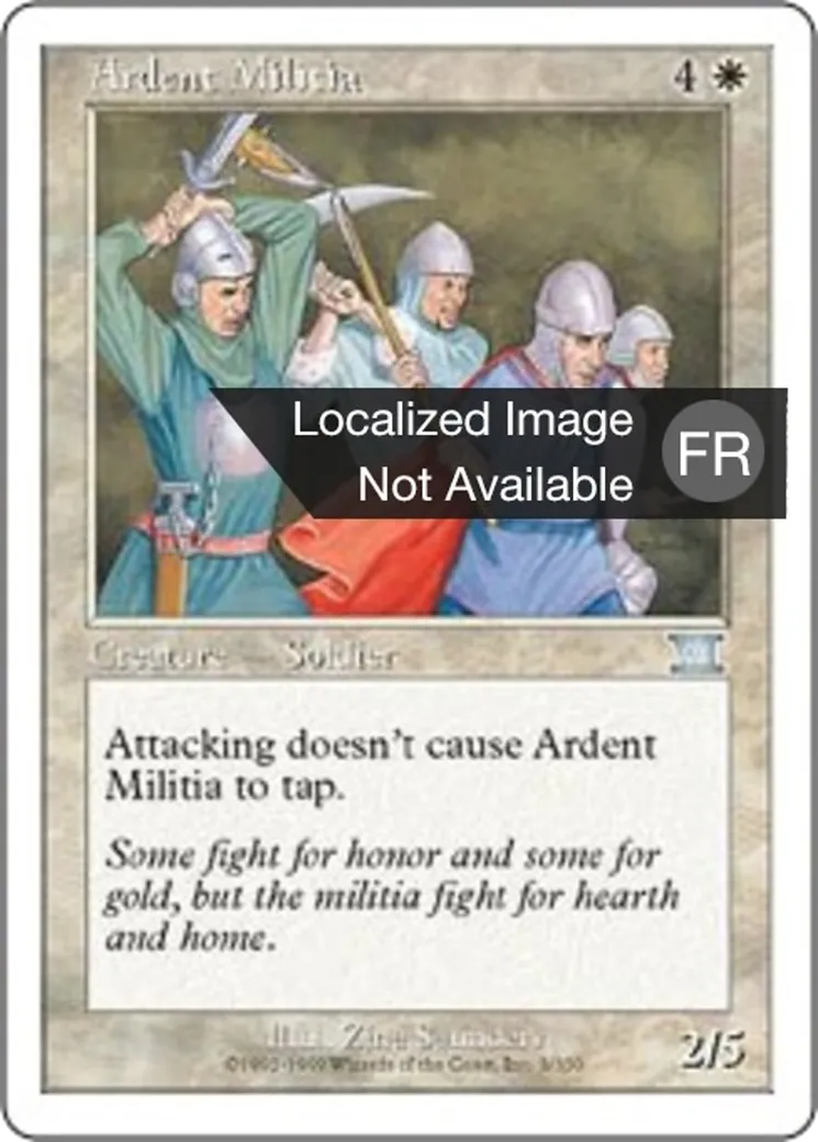 Milice ardente — Classic Sixth Edition — Magic: The Gathering