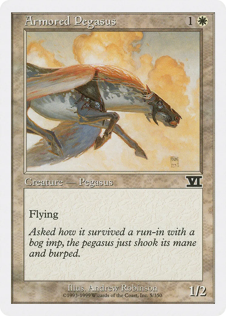 Armored Pegasus — Classic Sixth Edition — Magic: The Gathering