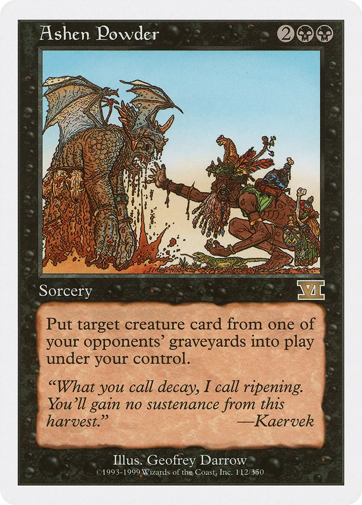 Ashen Powder — Classic Sixth Edition — Magic: The Gathering
