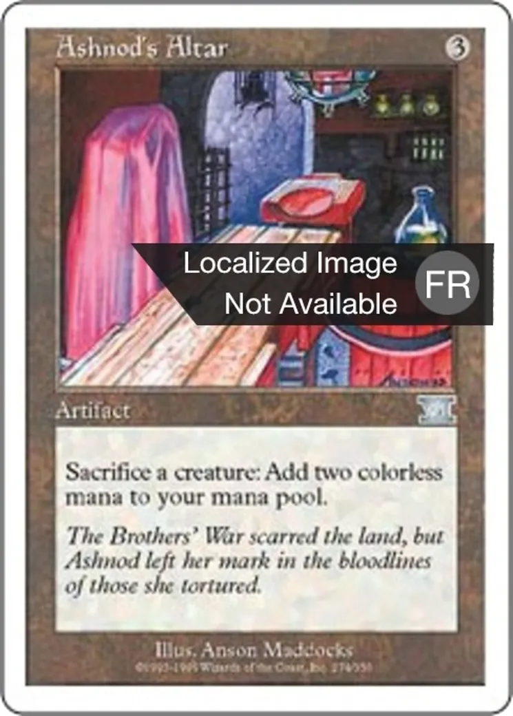 Autel d'Ashnod — Classic Sixth Edition — Magic: The Gathering