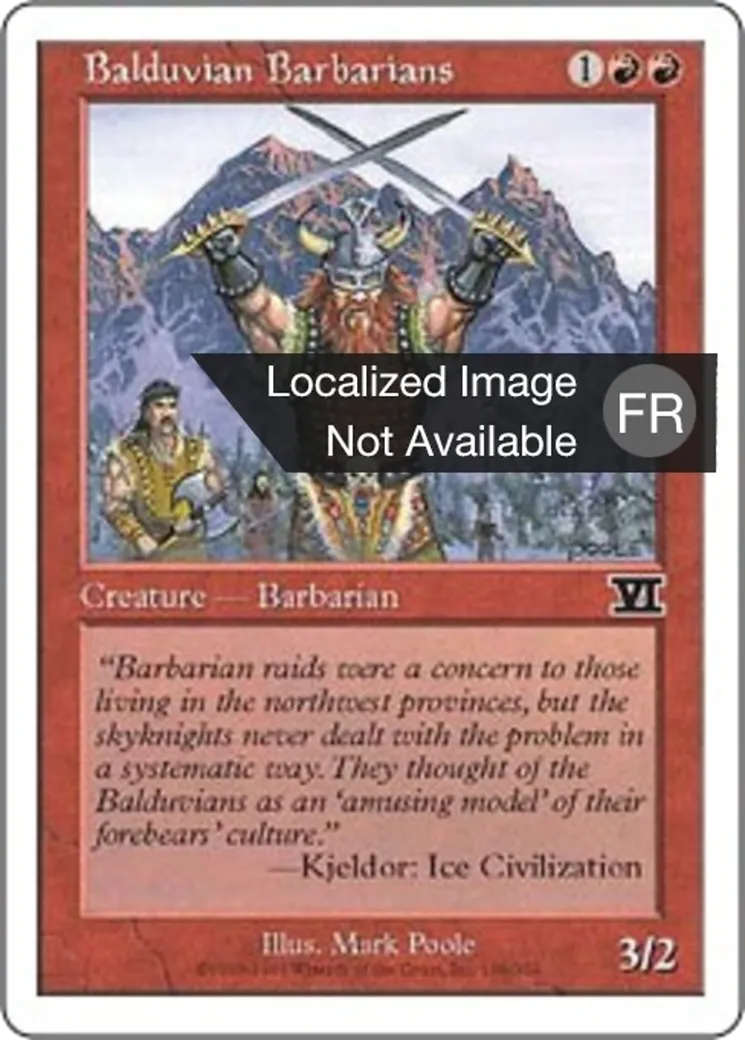 Barbares balduvians from Classic Sixth Edition - Magic: The Gathering