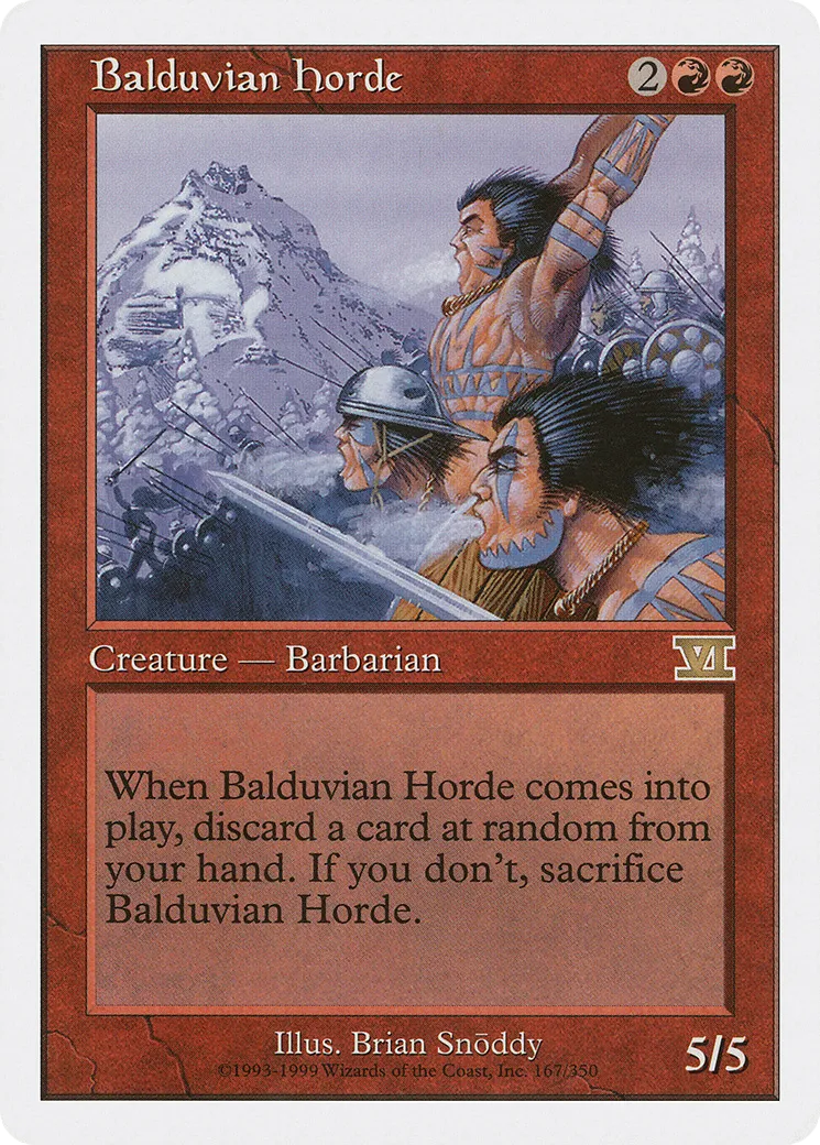 Balduvian Horde — Classic Sixth Edition — Magic: The Gathering