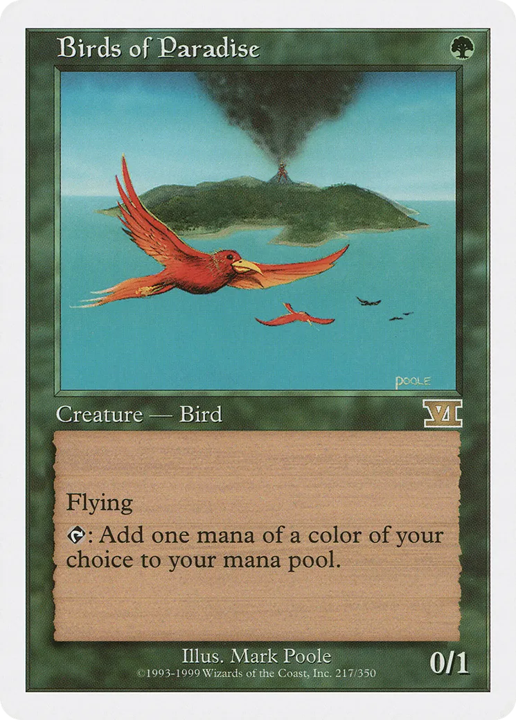 Birds of Paradise — Classic Sixth Edition — Magic: The Gathering
