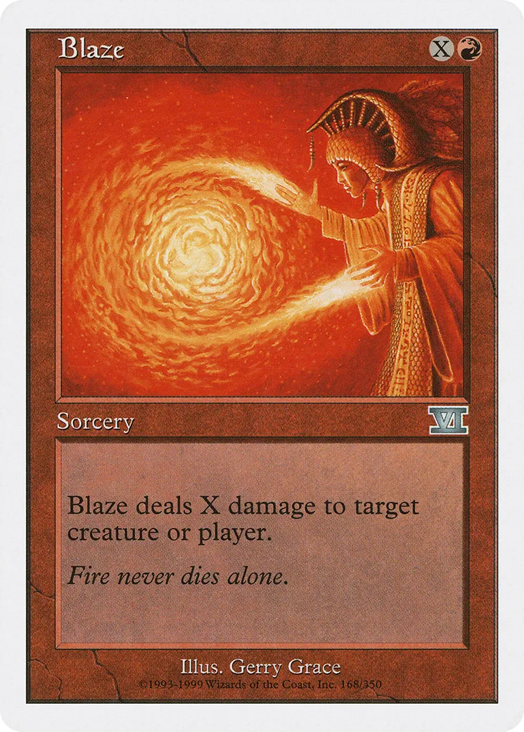 Blaze — Classic Sixth Edition — Magic: The Gathering
