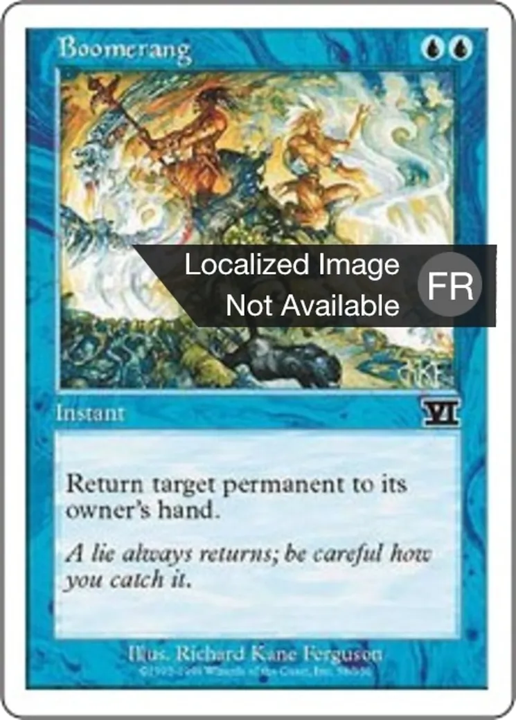 Boomerang — Classic Sixth Edition — Magic: The Gathering
