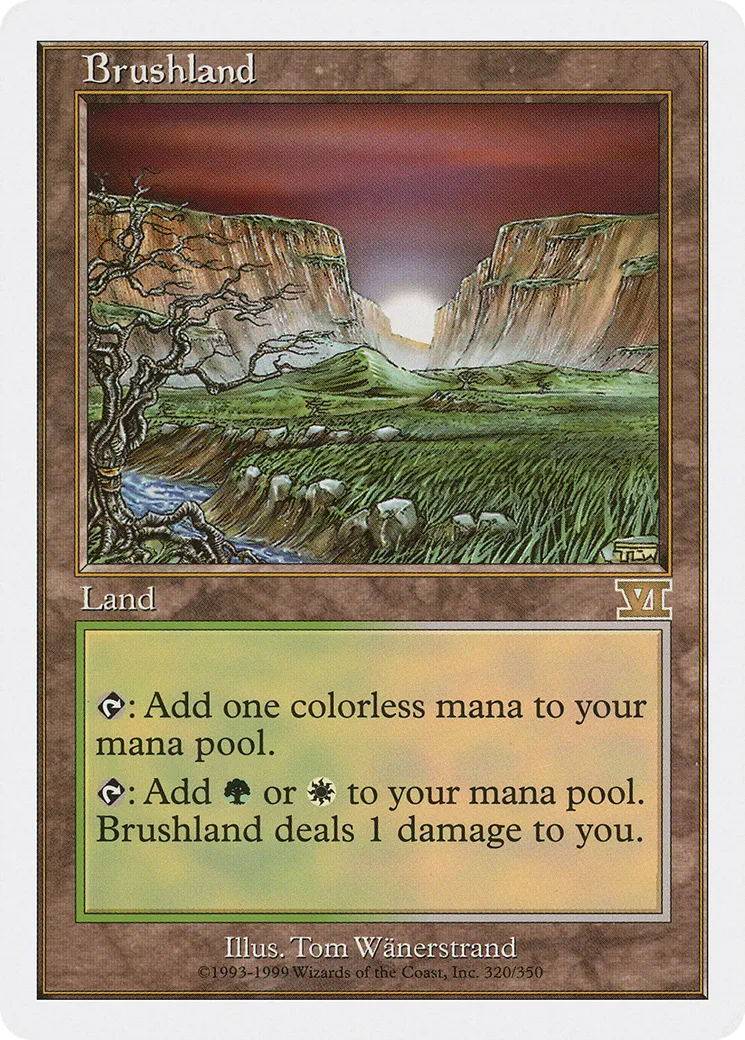 Brushland — Classic Sixth Edition — Magic: The Gathering