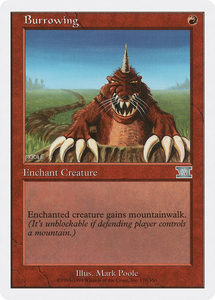 Burrowing — Classic Sixth Edition — Magic: The Gathering
