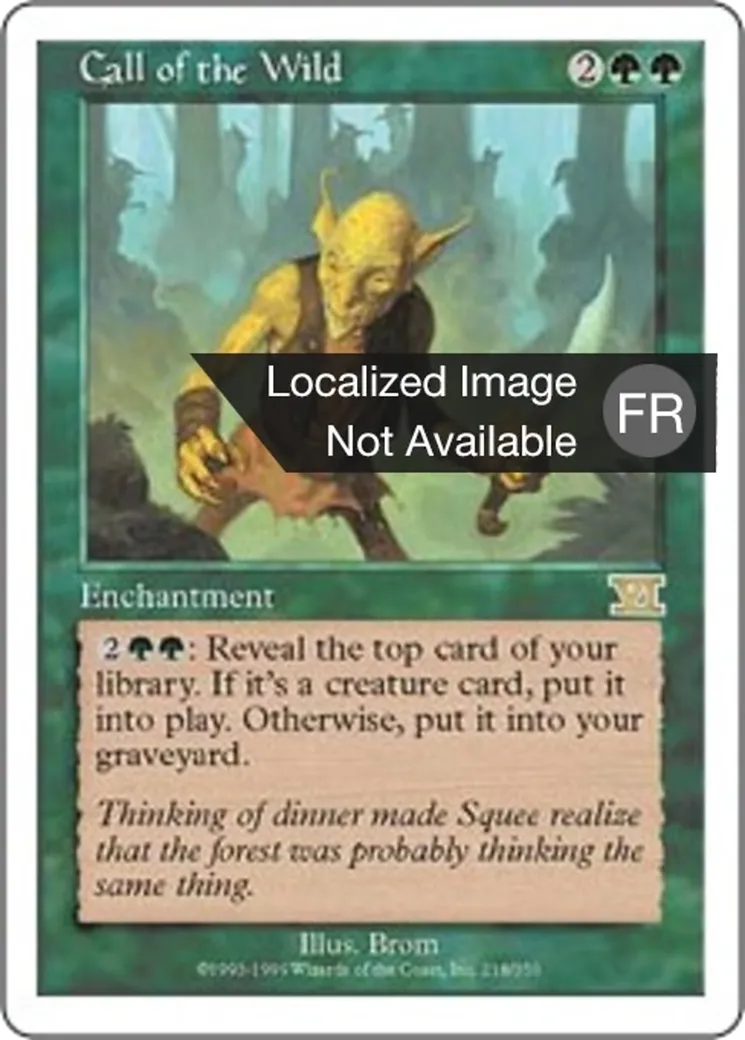 Appel de la forêt — Classic Sixth Edition — Magic: The Gathering