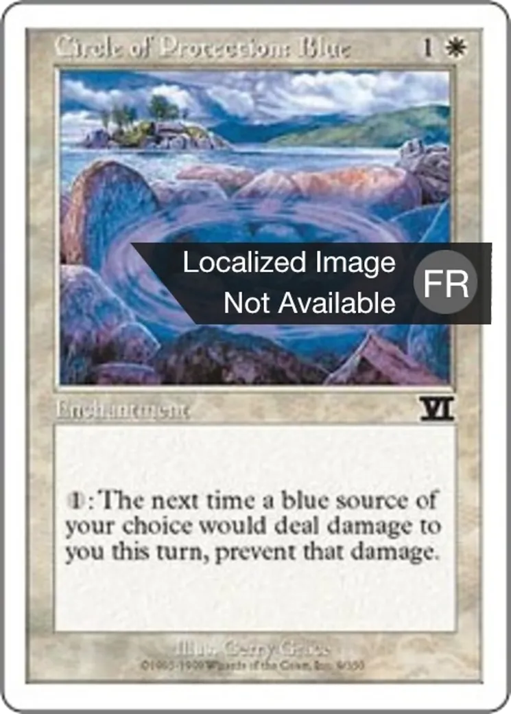 Cercle de protection : bleu — Classic Sixth Edition — Magic: The Gathering
