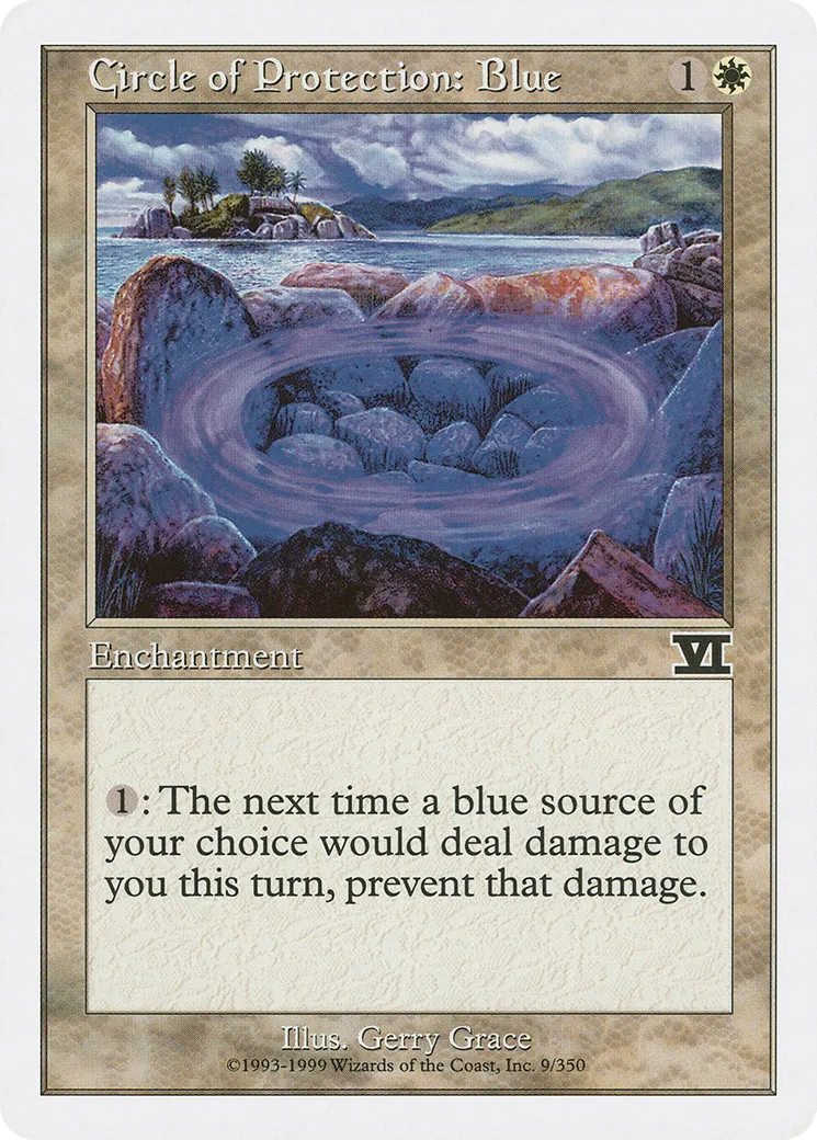 Circle of Protection: Blue — Classic Sixth Edition — Magic: The Gathering
