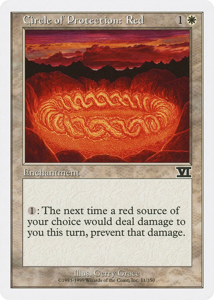 Circle of Protection: Red — Classic Sixth Edition — Magic: The Gathering