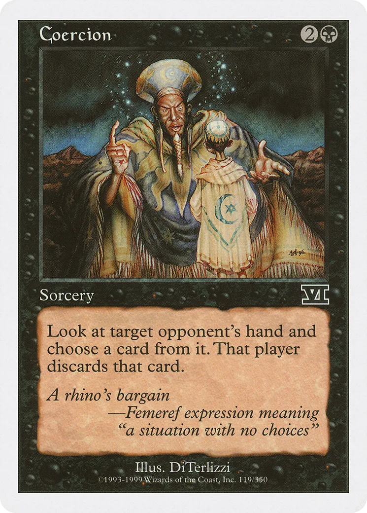 Coercion — Classic Sixth Edition — Magic: The Gathering