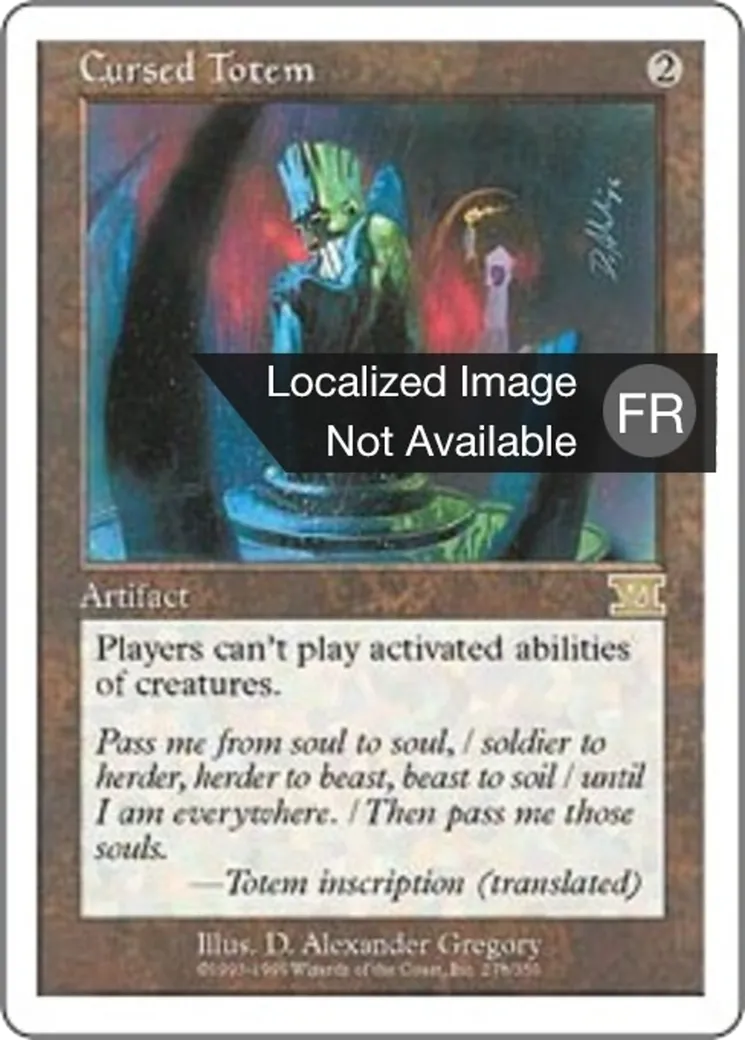Totem maudit — Classic Sixth Edition — Magic: The Gathering