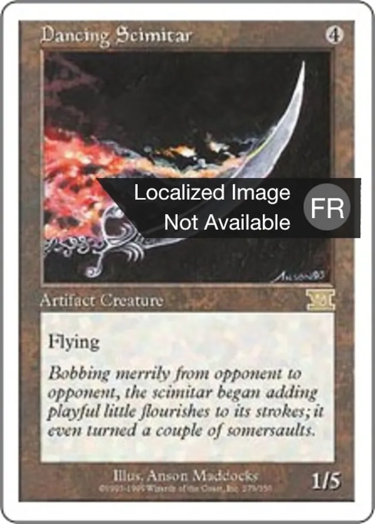 Cimeterre dansant — Classic Sixth Edition — Magic: The Gathering