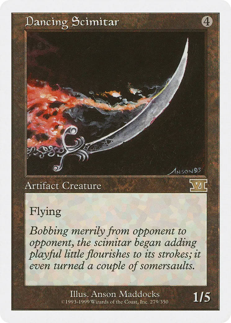 Dancing Scimitar — Classic Sixth Edition — Magic: The Gathering