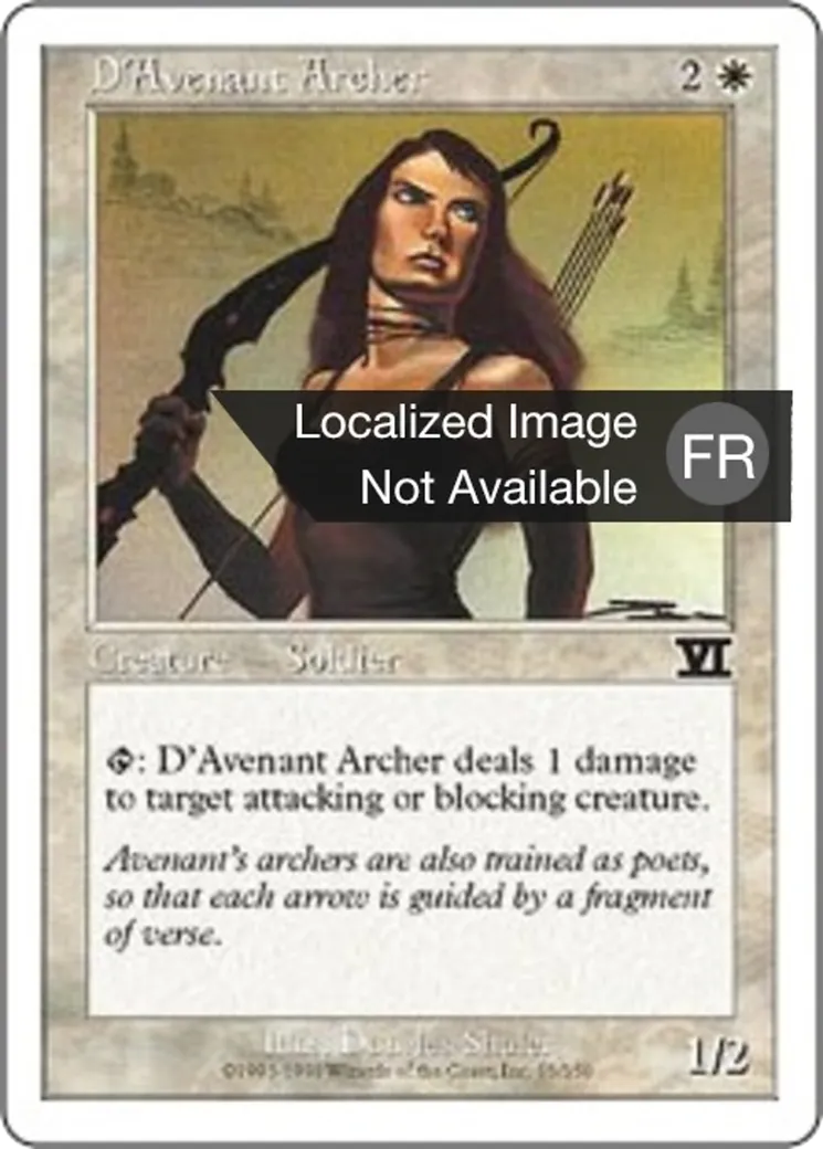 Archère d'Avenant — Classic Sixth Edition — Magic: The Gathering