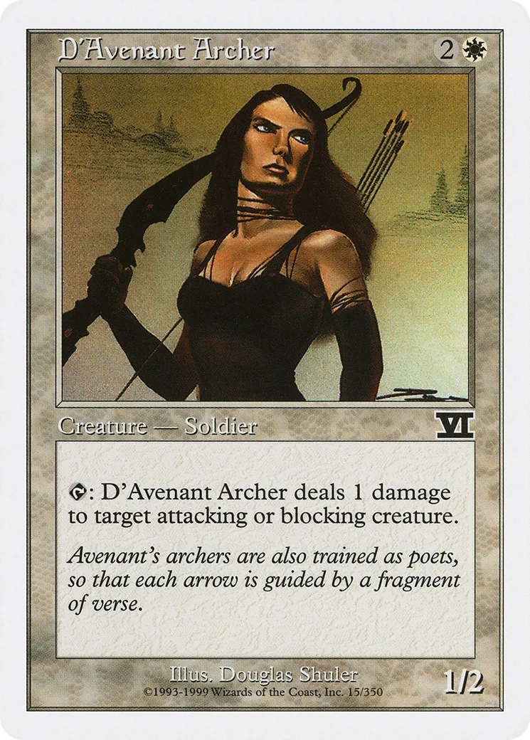 D'Avenant Archer — Classic Sixth Edition — Magic: The Gathering