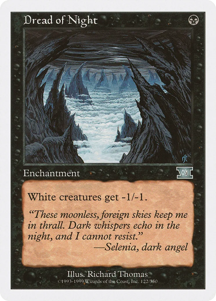 Dread of Night — Classic Sixth Edition — Magic: The Gathering