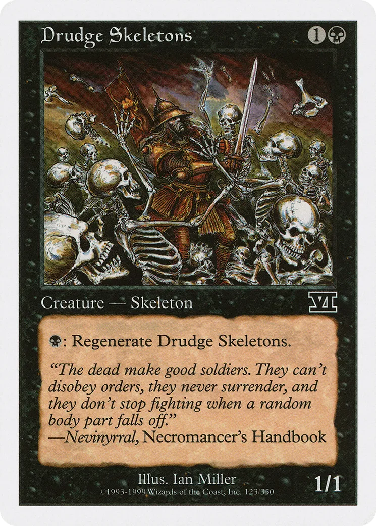 Drudge Skeletons — Classic Sixth Edition — Magic: The Gathering