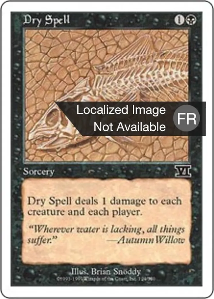 Sort de dessèchement from Classic Sixth Edition - Magic: The Gathering