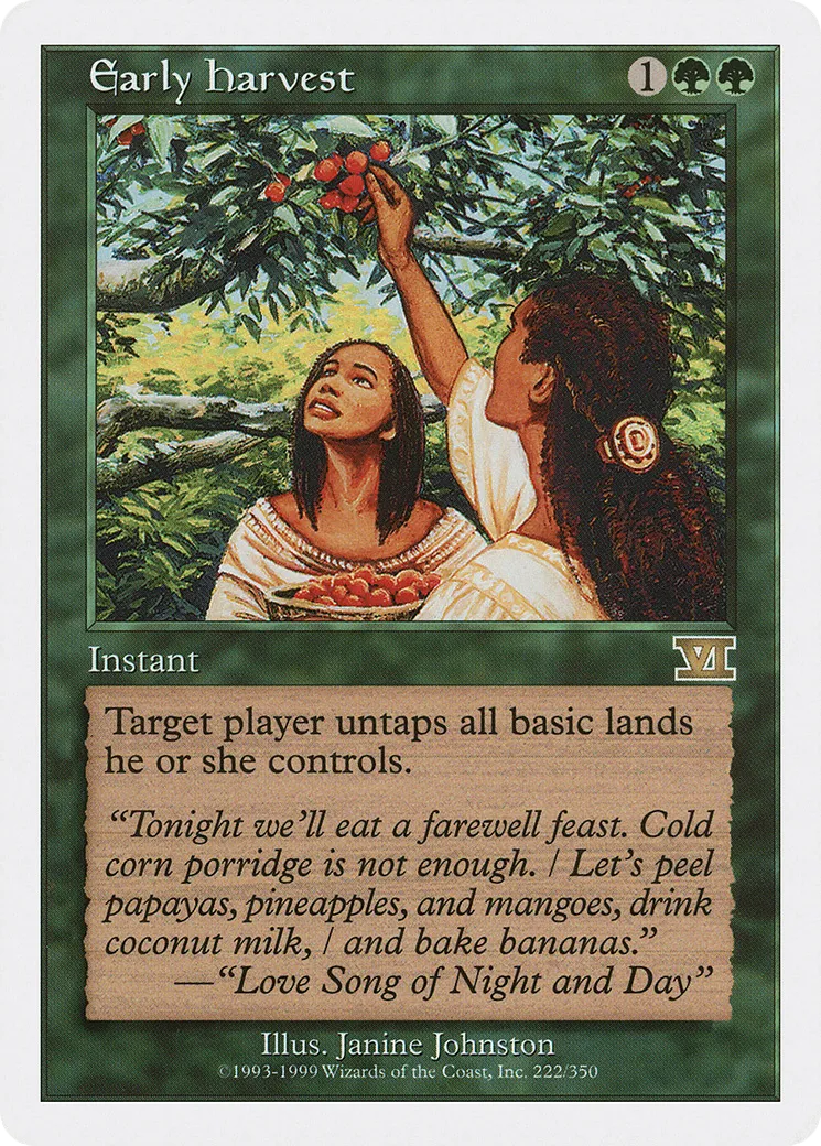 Early Harvest — Classic Sixth Edition — Magic: The Gathering