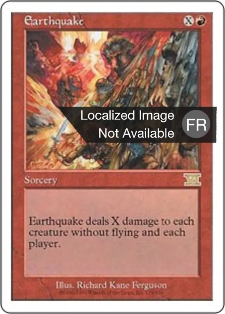Tremblement de terre — Classic Sixth Edition — Magic: The Gathering