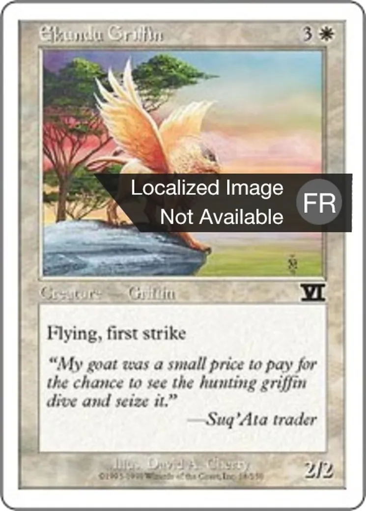 Griffon de l'Ekoundou — Classic Sixth Edition — Magic: The Gathering