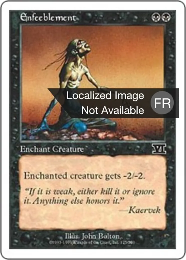 Affaiblissement from Classic Sixth Edition - Magic: The Gathering