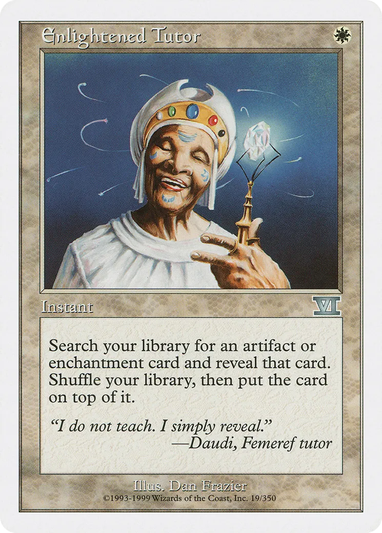 Enlightened Tutor from Classic Sixth Edition - Magic: The Gathering